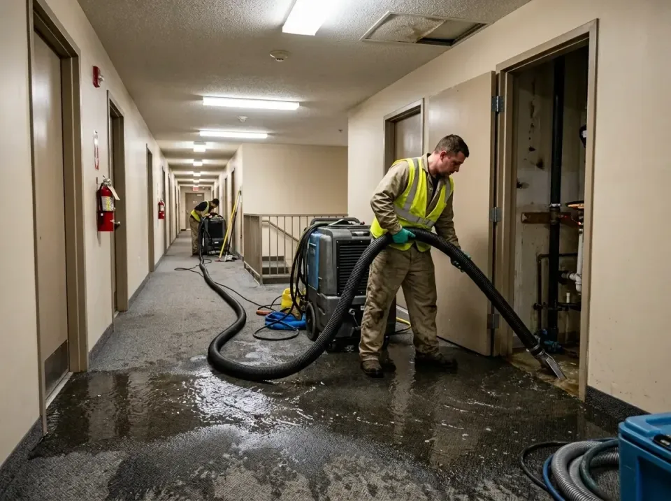 multi-unit-apartment-hallway-f-005 — frequently asked questions, Emergency Burst Pipe Water Extraction & Removal in Gillette…